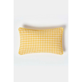 Cotton Gingham Check Cushion Cover