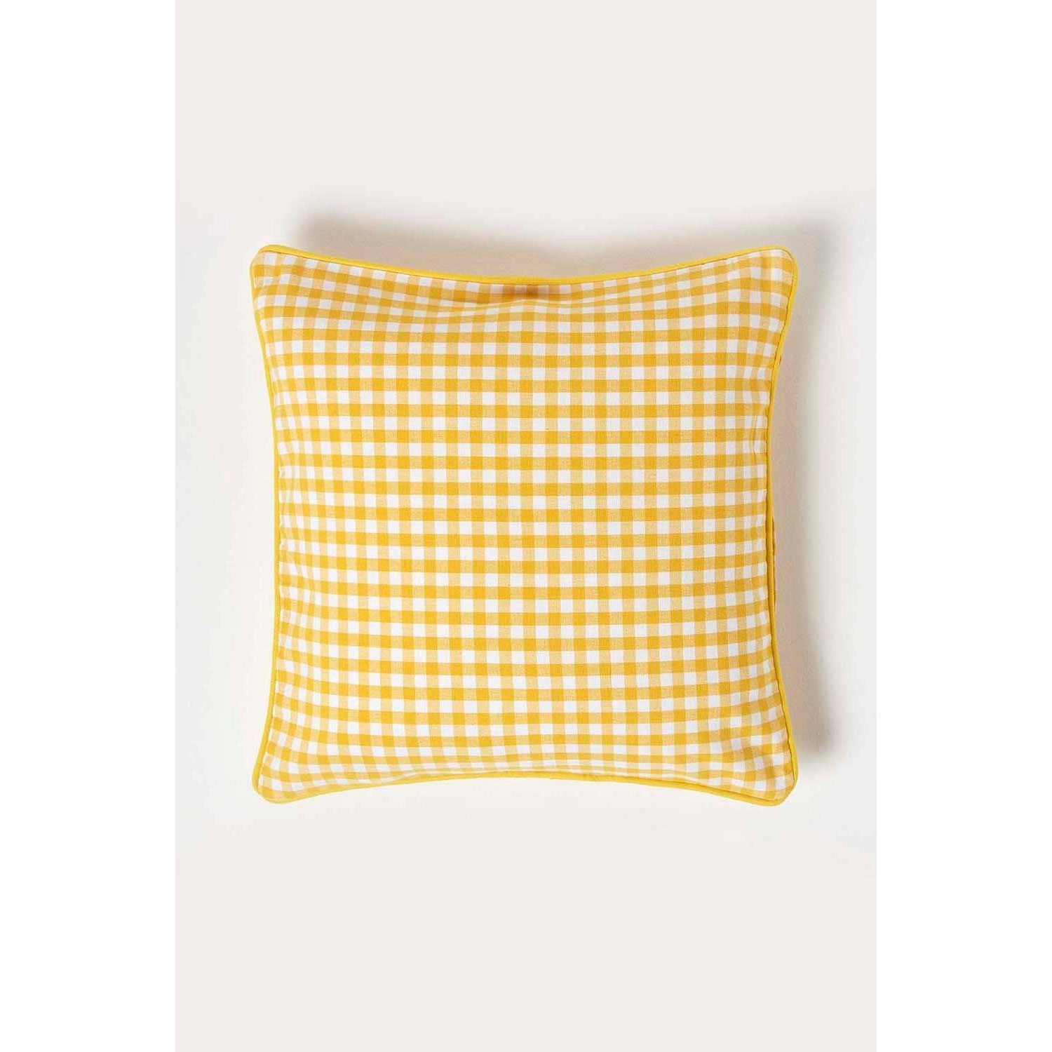 Cotton Gingham Check Cushion Cover - image 1
