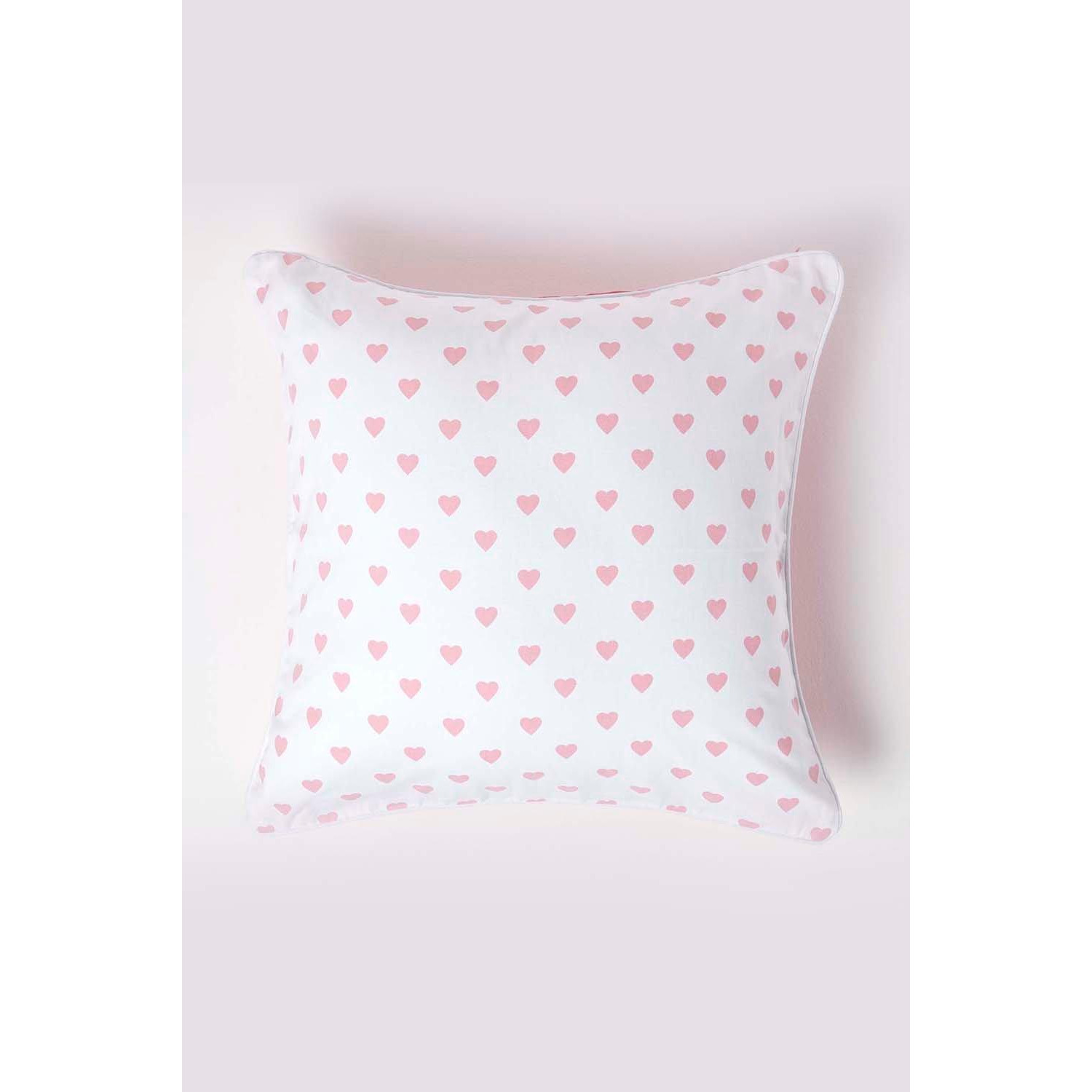 Cotton Hearts Cushion Cover - image 1