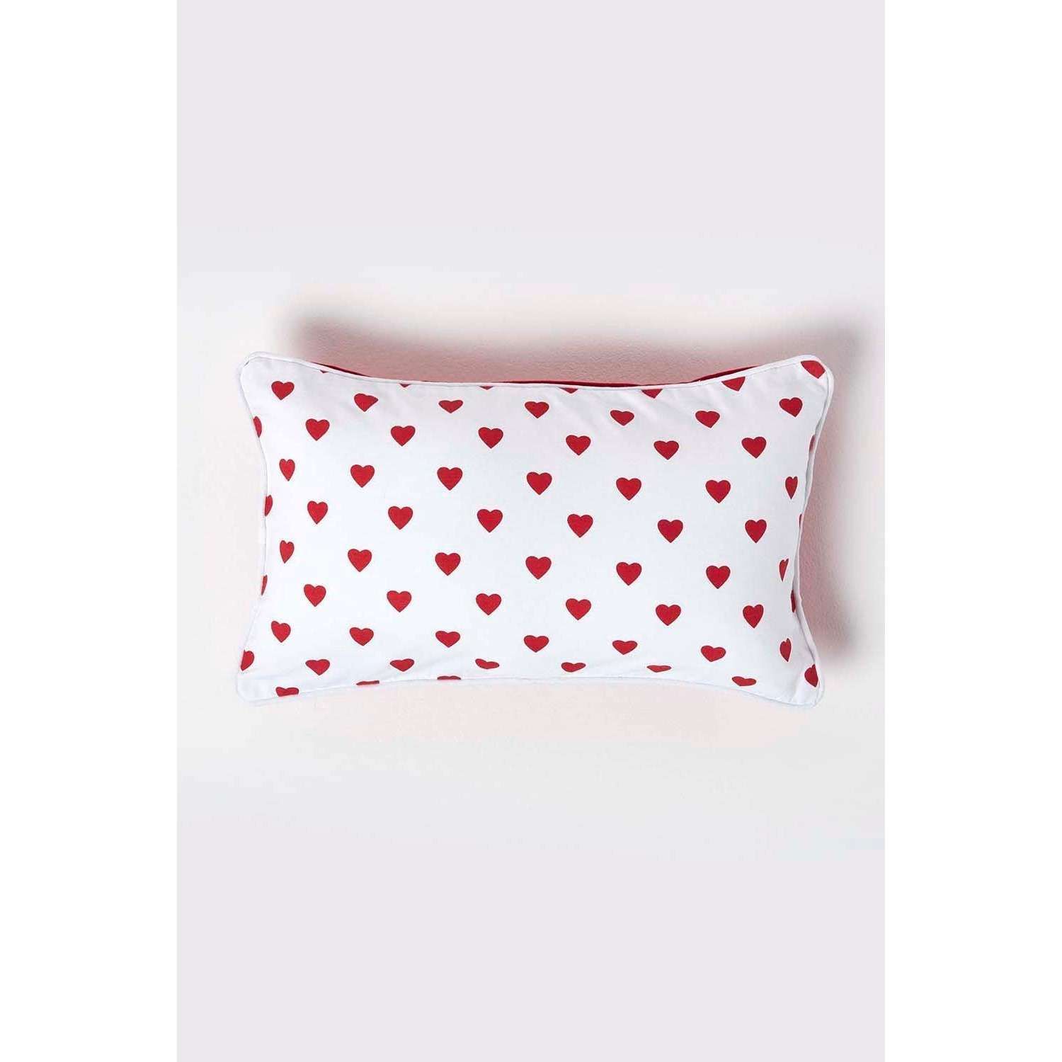 Cotton Hearts Cushion Cover - image 1