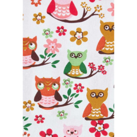 Owls Printed Ready Made Eyelet Curtain Pair - thumbnail 3