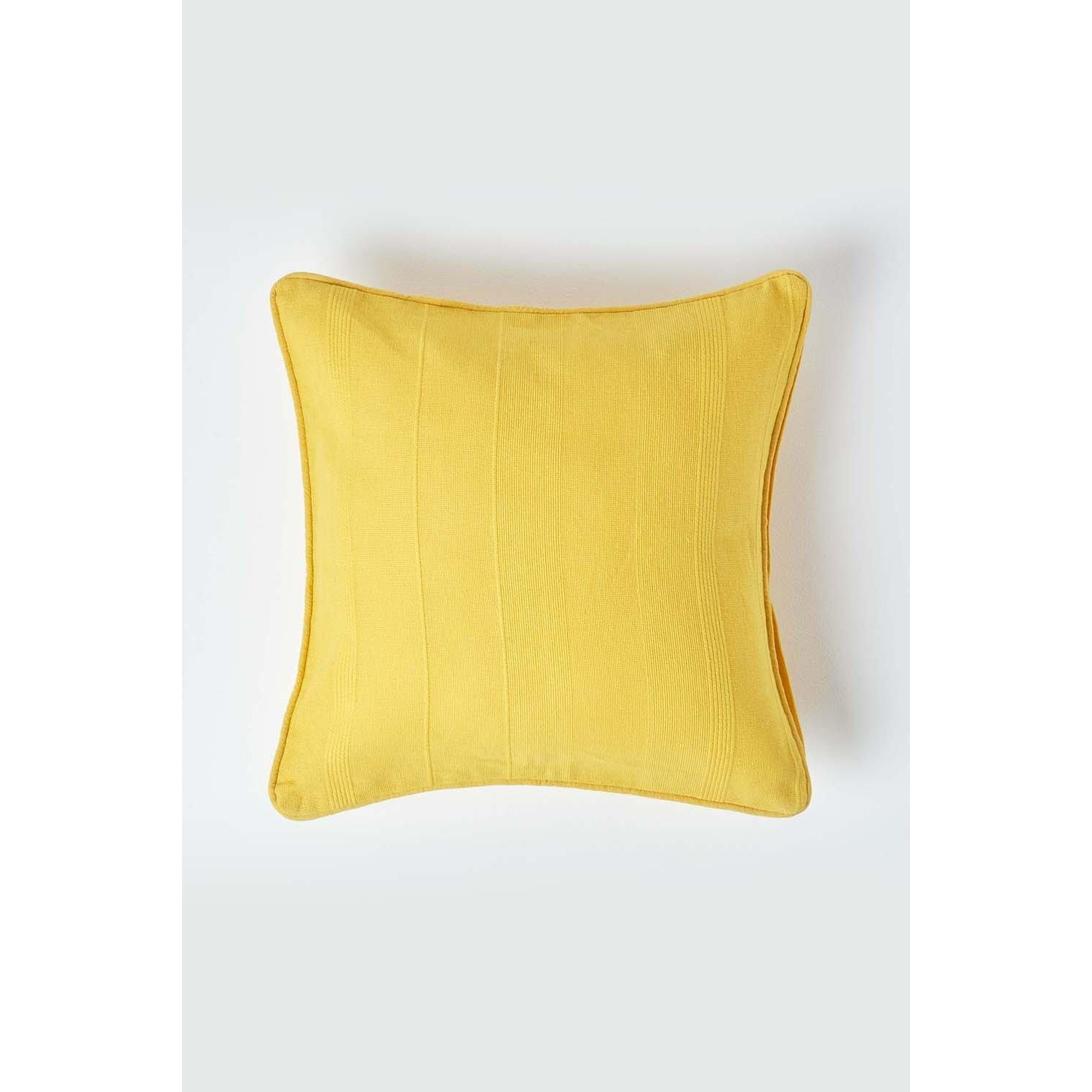 Cotton Rajput Ribbed Cushion Cover - image 1