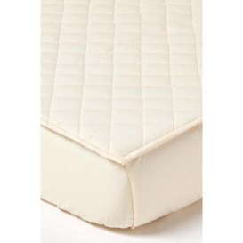 Organic 300 TC Luxury Quilted Deep Fitted Mattress Protector - thumbnail 1
