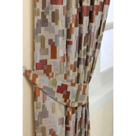 Abstract Jacquard Curtain Tie Back Pair