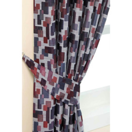 Abstract Jacquard Curtain Tie Back Pair