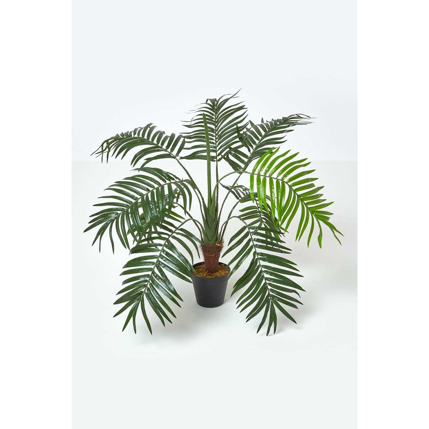 Green Mini Palm Tree Artificial Plant with Pot, 70 cm - image 1