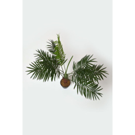 Green Mini Palm Tree Artificial Plant with Pot, 70 cm - thumbnail 2