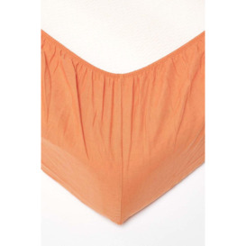 Luxury Soft Plain Linen Fitted Sheet 12 inch Deep - thumbnail 2