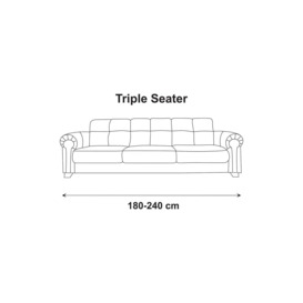 Three Seater 'Iris' Sofa Cover Elasticated Slipcover Protector - thumbnail 2