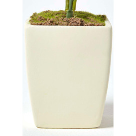 Small Artificial Hydrangea Flower in Pot, 38 cm Tall - thumbnail 3