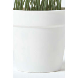Artificial Tulips in White Decorative Pot, 22 cm Tall - thumbnail 3