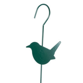 Metal Spring Bird Feeder with Bird Decoration, Wren - thumbnail 2