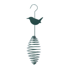 Metal Spring Bird Feeder with Bird Decoration, Wren - thumbnail 3