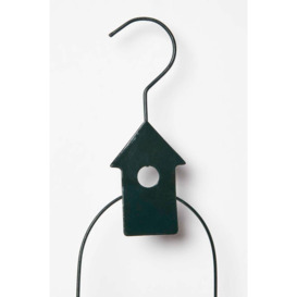 Metal Hanging Bird Feeder with Bird Decoration, Bird House - thumbnail 3