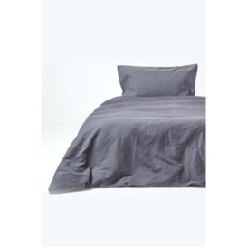 Luxury Soft Plain Linen Duvet Cover Set