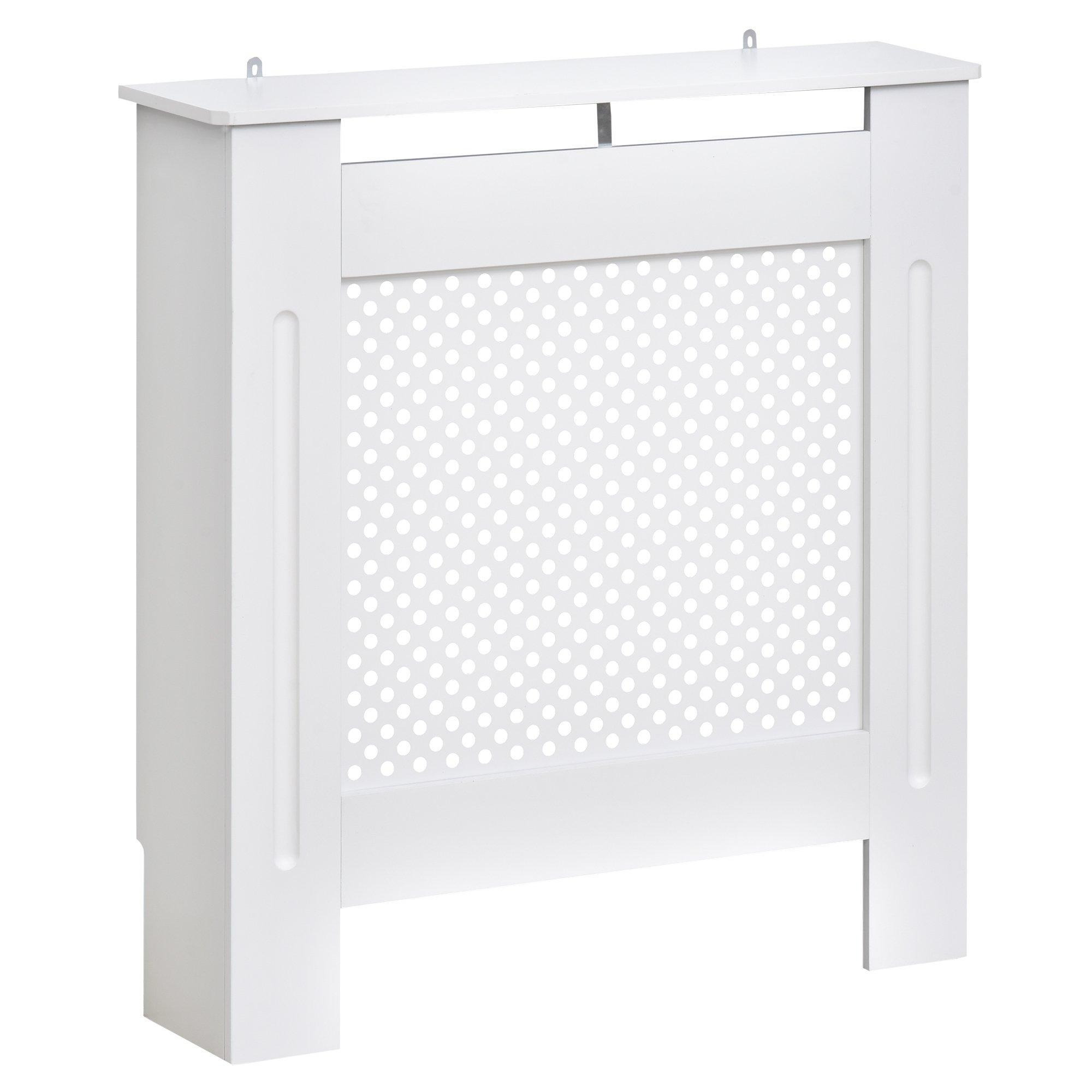Radiator Cover White 3 Sizes Available MDF Solid Modern Home Design - image 1