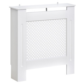 Radiator Cover White 3 Sizes Available MDF Solid Modern Home Design - thumbnail 2