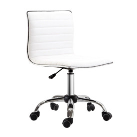 Ergonomic Executive Office Chair Computer Armless Wheels 360 Swivel - thumbnail 1