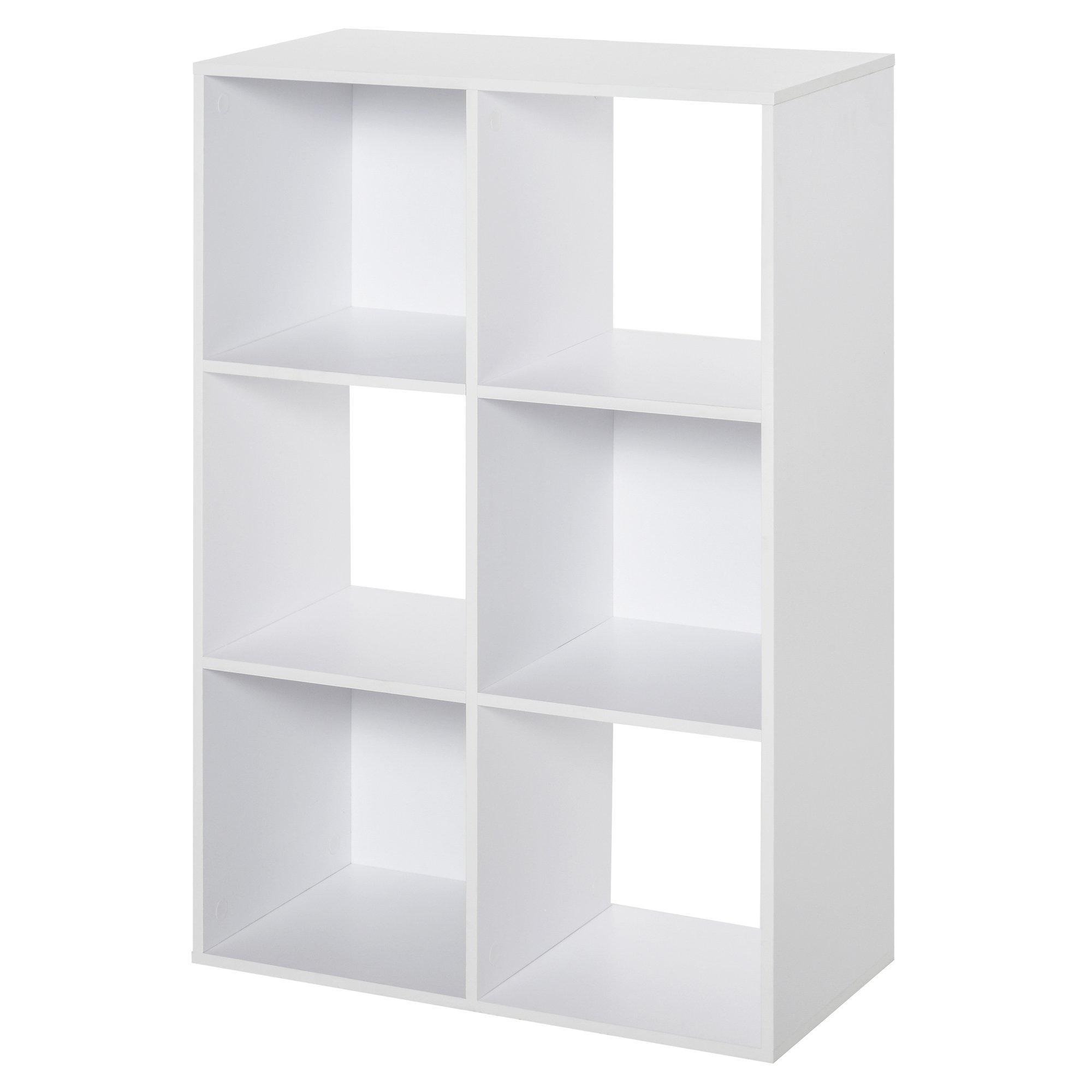 3 tier 6 Cubes Storage Unit Particle Board Cabinet Bookcase Organiser - image 1