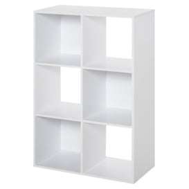 3 tier 6 Cubes Storage Unit Particle Board Cabinet Bookcase Organiser - thumbnail 1