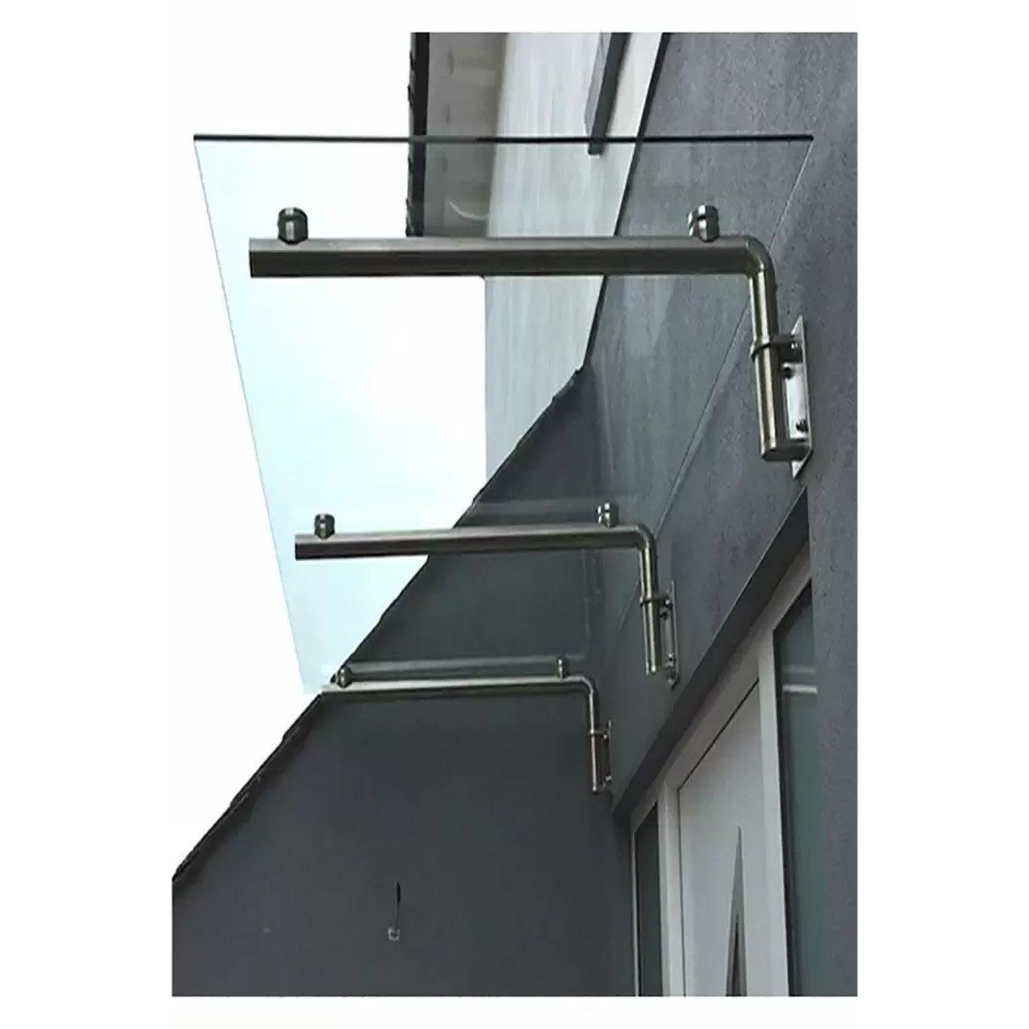 Glass Door Canopy & Brackets, 180cm W, 80cm D - image 1