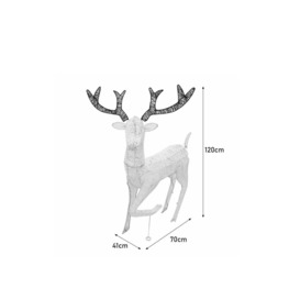 Large Light Up Stag Reindeer - thumbnail 2