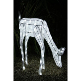 Large Light Up Grazing Doe Reindeer