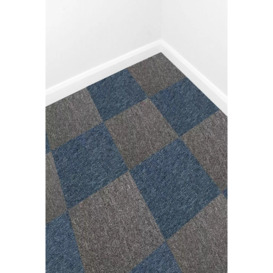 40 x Carpet Tiles 10m2 Storm Blue & Anthracite