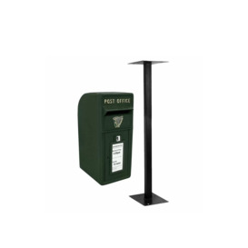 Green Irish Post Box with Stand