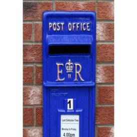 Blue Scottish Post Box with Stand - thumbnail 3
