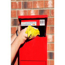 Red Parcel Post Box - thumbnail 3