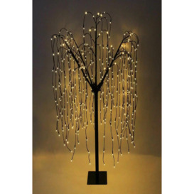 Weeping Willow Tree - 180cm Black 400 Warm White LED - thumbnail 2