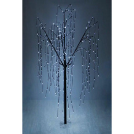 Weeping Willow Tree - 180cm Black 400 Cool White LED - thumbnail 2