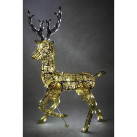 Light-Up Reindeer Gold Stag 120cm