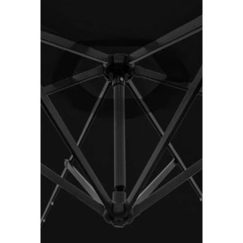 Black 3m LED Cantilever Parasol - thumbnail 3