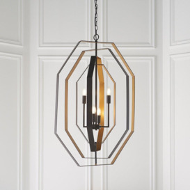 'MACERATA' Stylish Dimmable Indoor Modern 4 Light Ceiling Pendant - thumbnail 2