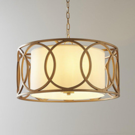 'VARESE' Stylish Dimmable Indoor 4 Light Fabric Ceiling Pendant - thumbnail 3