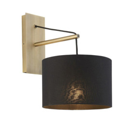 'RAVENNA' Non Dimmable Stylish Contemporary Indoor Fabric Wall Lamp - thumbnail 1
