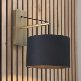 'RAVENNA' Non Dimmable Stylish Contemporary Indoor Fabric Wall Lamp - thumbnail 2