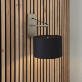 'RAVENNA' Non Dimmable Stylish Contemporary Indoor Fabric Wall Lamp - thumbnail 2