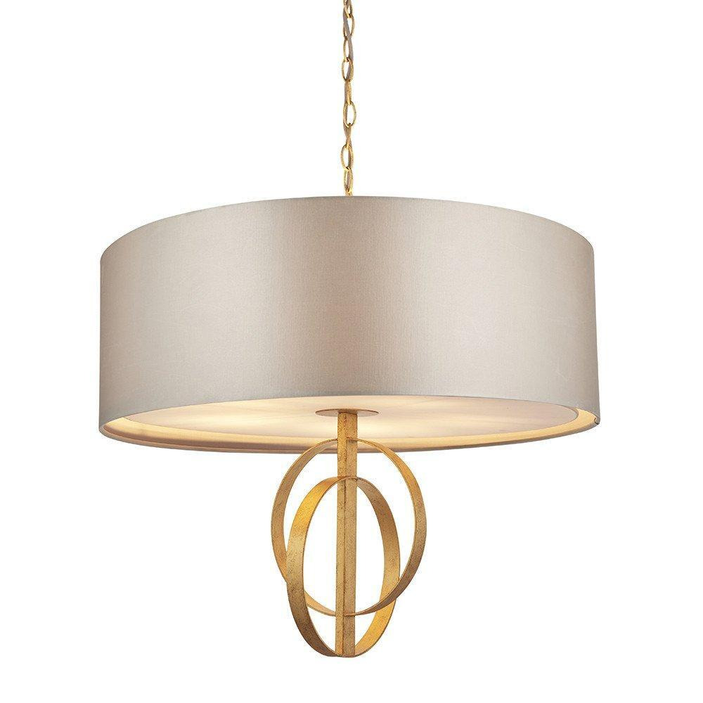 'TRENTO' Dimmable 5 Light Stylish Indoor Fabric Pendant Ceiling Lamp - image 1