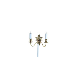 Dauphine Polished Brass Candle Wall Lamp