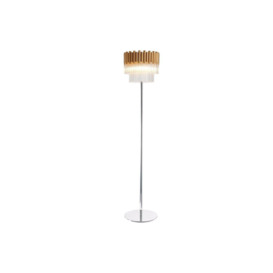 Contemporary Glass Floor Lamp Gold Crystal - thumbnail 2