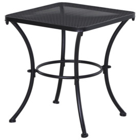45cm Square Metal Outdoor Patio Bistro Table Coffee Desk - thumbnail 1