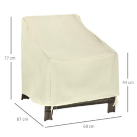 Furniture Cover Single Chair Protector 600D Oxford 68x87x44-77cm - thumbnail 3