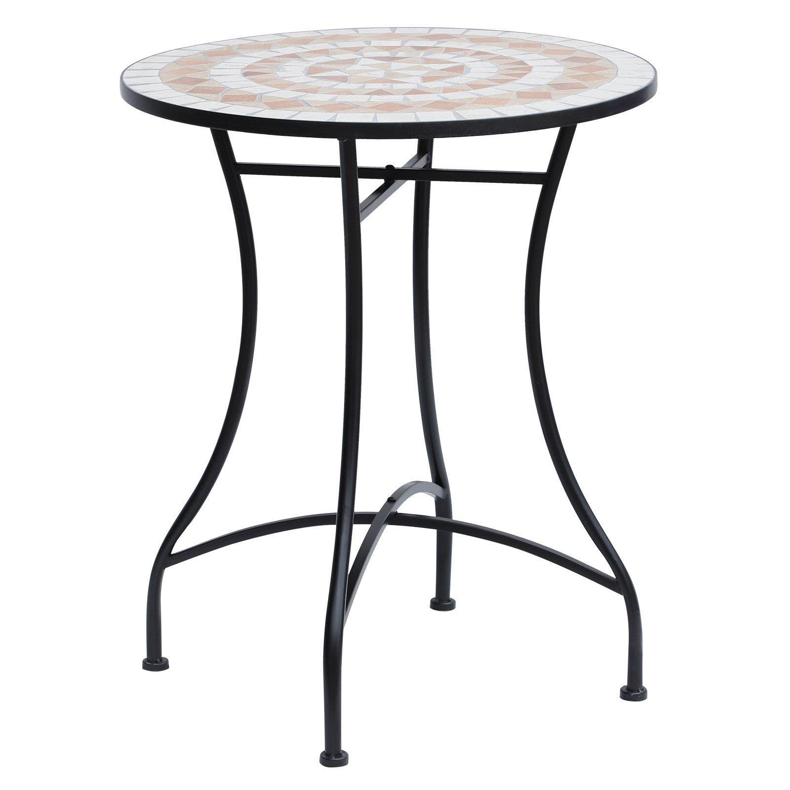 Mosaic Table Round Ceramic Bistro Garden Furniture Side Bar Table - image 1