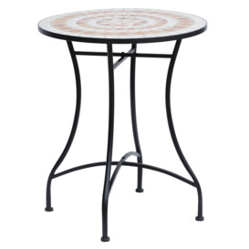 Mosaic Table Round Ceramic Bistro Garden Furniture Side Bar Table - thumbnail 1