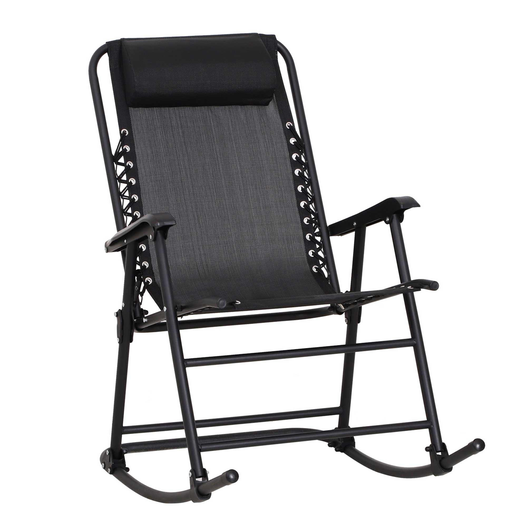 Folding Rocking Chair Outdoor Portable Zero Gravity Chair - image 1