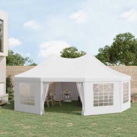 10 Sides Heavy Duty Tent Gazebo Outdoor Party Wedding Event Marquee - thumbnail 2