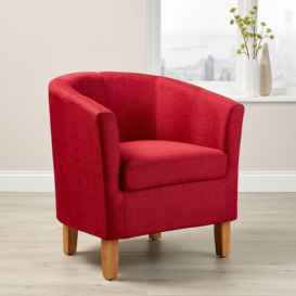 Bedford Small Padded Occasional Accent Tub Chair - thumbnail 1